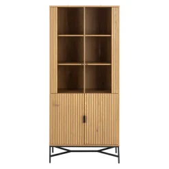 MID.YOU Vitrine Jaipur eichefarbig Discount