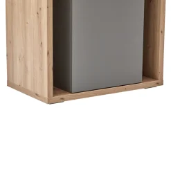 BYYU Vitrine Lizzano dunkelgrau, eichefarbig Best