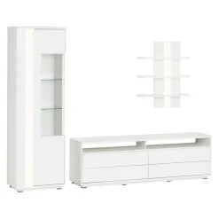 BYYU Vitrine Manchester weiss