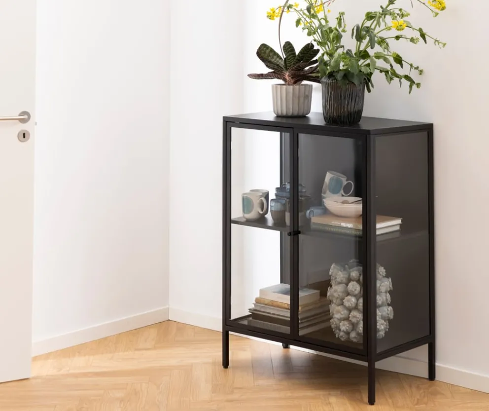 Lomoco Vitrine Newcastle schwarz