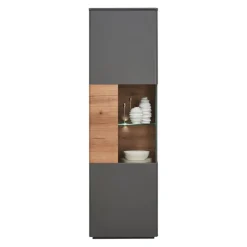 BYYU Vitrine Rico dunkelgrau Discount