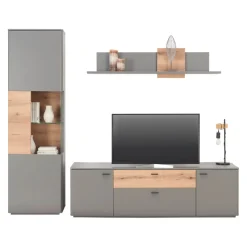 BYYU Vitrine Rico dunkelgrau Discount