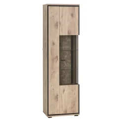 Livetastic Vitrine Ruben eichefarbig, schwarz Best