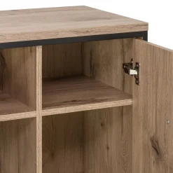 Livetastic Vitrine Ruben eichefarbig, schwarz