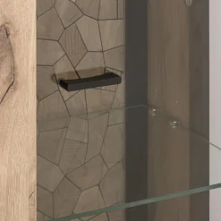 Livetastic Vitrine Ruben eichefarbig, schwarz Outlet