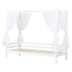 Hoppekids Vorhang HS-Flower transparent, weiss Clearance