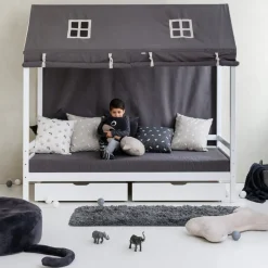 Hoppekids Vorhang HS-Pets dunkelgrau Outlet