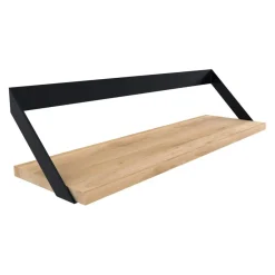 Ethnicraft Wandregal Ribbon eichefarbig, schwarz Discount