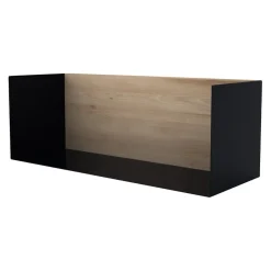 Ethnicraft Wandregal Shelves eichefarbig, schwarz New