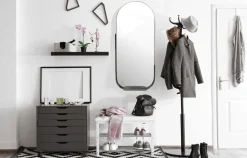 MID.YOU Wandspiegel Metall schwarz Clearance