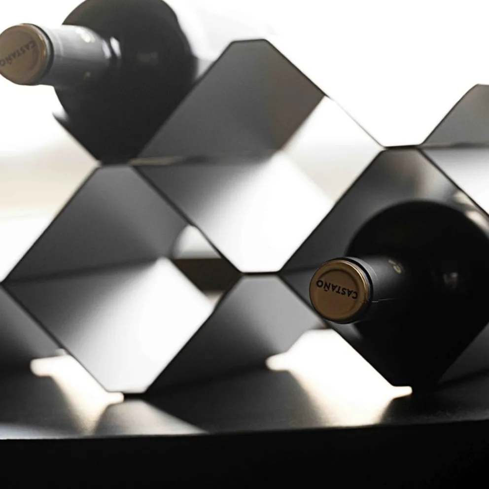 ZONE Weinregal Rocks schwarz Hot