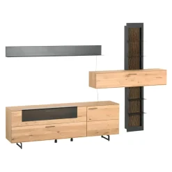 VALNATURA Wohnkombination Lavia eiche Outlet