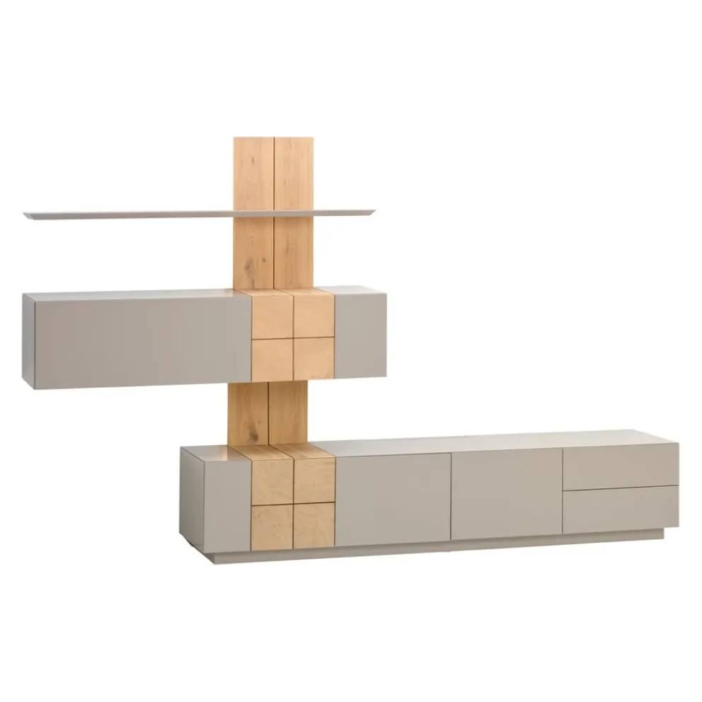 Ambiente Wohnkombination Quadra taupe Discount