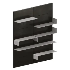 Zeus Wohnwand Iwall schwarz Clearance
