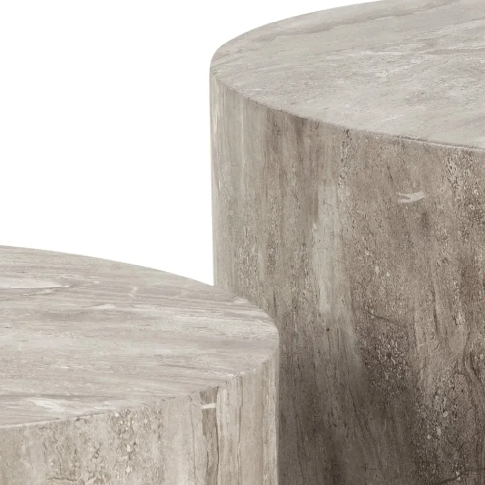 MID.YOU Zweisatztisch Dice grau, weiss Sale