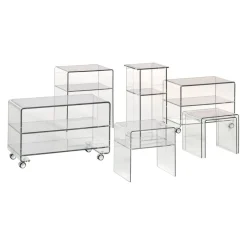 Johann Jakob Zweisatztisch Plexi transparent Outlet
